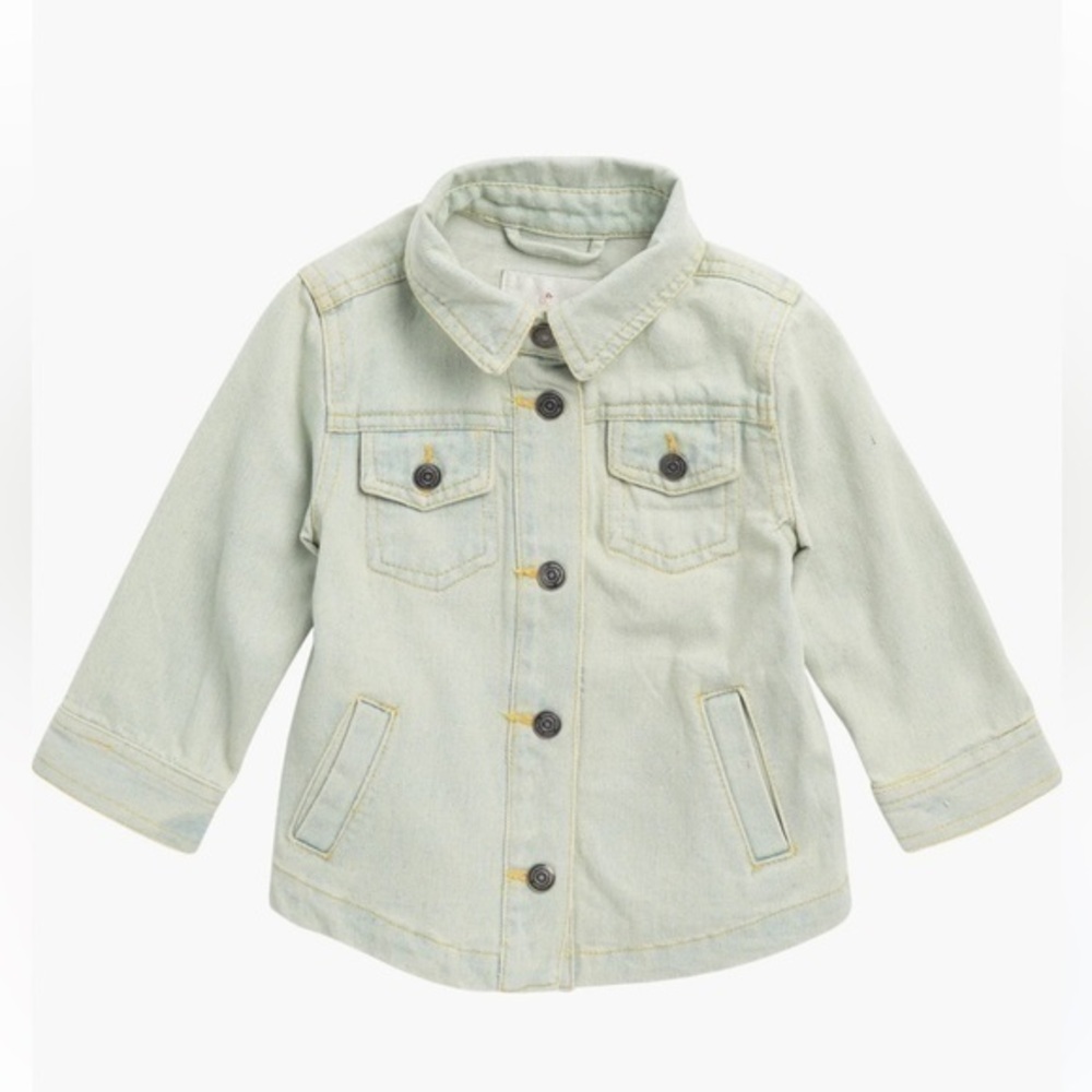 Urban Republic Baby '80s Whitewash Denim Shirt Jean Jacket 24 MOS NWT